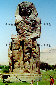 Ein Memnons- Koloss in Theben- West, Ägypten 2002
