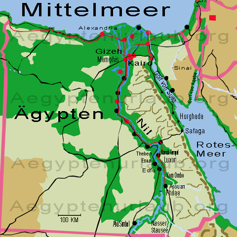 Ägypten Karte