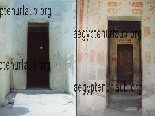 Zwei Grabkammern der Pharaonen am Hatschepsut-Tempel