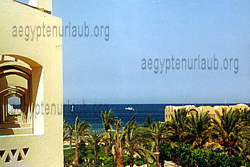 Gartenanlage im Hotel Le Meridien Makadi Bay, Ägypten