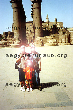 Säulenhof am Luxor- Tempel in Ägypten